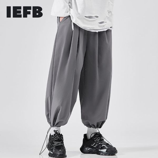 iefb /men's wear trendy casual loose large size drawstring turnup pants wide leg ankle-length pants spring 9y3928 210524, Black
iefb /men's wear trendy casual loose large size drawstring turnup pants wide leg ankle-length pants spring 9y3928 210524, Black