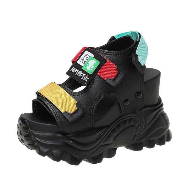 sandals women 2021 wedge platform shoes women fashion buckle open toe high heel ladies sandal sport beach chunky sandalias mujer, Black
sandals women 2021 wedge platform shoes women fashion buckle open toe high heel ladies sandal sport beach chunky sandalias mujer, Black