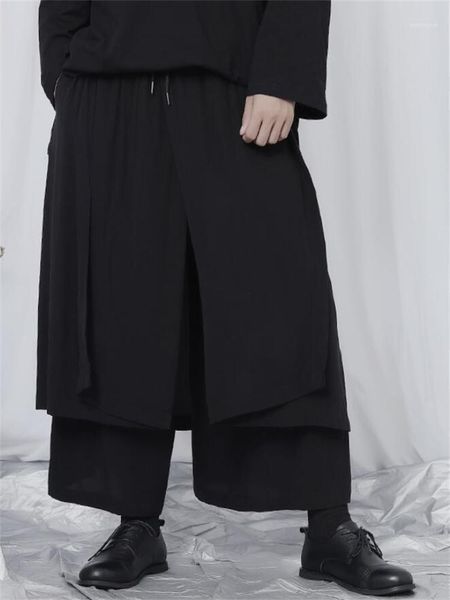 men's pants wide-leg casual multi-layer quilt design classic dark personality large size, Black
men's pants wide-leg casual multi-layer quilt design classic dark personality large size, Black