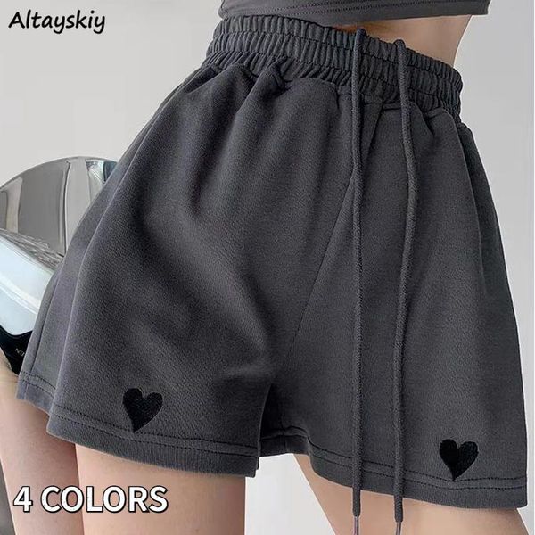 women's shorts biker women 4 colors heart embroidery drawstring joggers bf summer thin loose casual wide leg students female workout, White;black
women's shorts biker women 4 colors heart embroidery drawstring joggers bf summer thin loose casual wide leg students female workout, White;black
