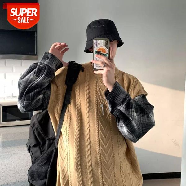 2020 men's stitching cloth two-piece coats long sleeve woollen sweaters loose cashmere pullover round neck knitting size -2xl #kl0u, White;black
2020 men's stitching cloth two-piece coats long sleeve woollen sweaters loose cashmere pullover round neck knitting size -2xl #kl0u, White;black