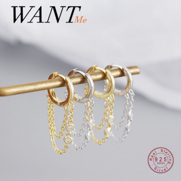 wantme genuine 925 sterling silver bohemian pavé zircon cuban link chain tassel stud earrings for women jewelry accessories, Golden
wantme genuine 925 sterling silver bohemian pavé zircon cuban link chain tassel stud earrings for women jewelry accessories, Golden