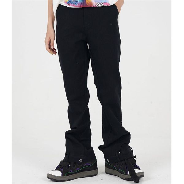 men's pants pant solid color green casual streetwear cotton flared trousers, Black
men's pants pant solid color green casual streetwear cotton flared trousers, Black