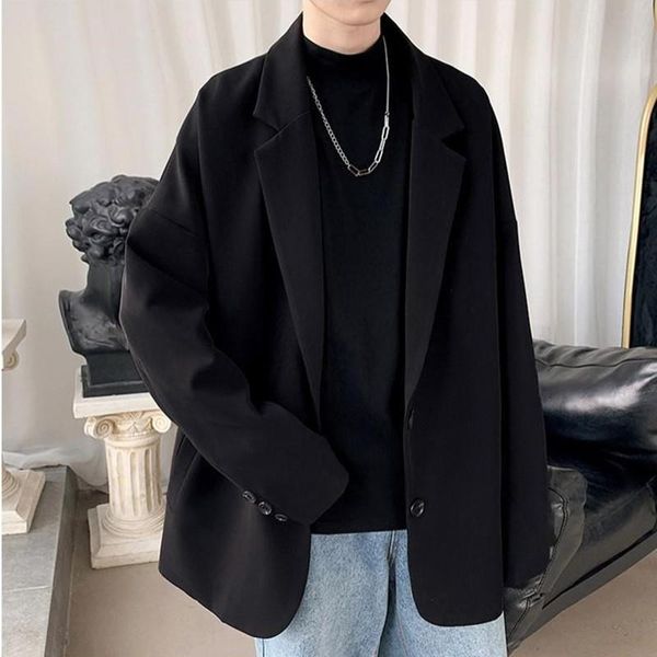 men's suits & blazers ins style men male loose casual handsome spring autumn thin suit dk school uniform clothes outwear black white, White;black
men's suits & blazers ins style men male loose casual handsome spring autumn thin suit dk school uniform clothes outwear black white, White;black