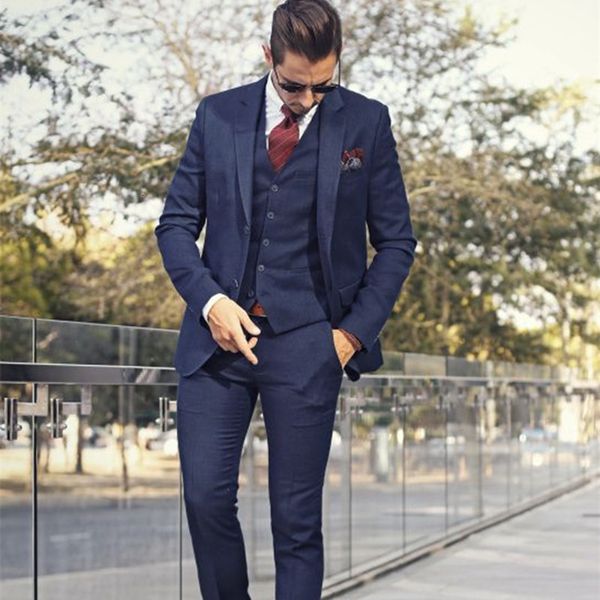 men's suits & blazers handsome marine (jacket + pants vest) of businessmen 3-piece outstanding wedding for men engagement smoking custo, White;black
men's suits & blazers handsome marine (jacket + pants vest) of businessmen 3-piece outstanding wedding for men engagement smoking custo, White;black