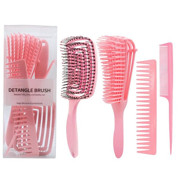 hair brushes 4pcs/set detangling hrush comb set detangler hairbrush for curly barber accessories care styling tools, Silver
hair brushes 4pcs/set detangling hrush comb set detangler hairbrush for curly barber accessories care styling tools, Silver