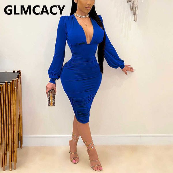 lantern sleeve v neck bodycon midi dress elegant ol work dresses 210702, Black;gray
lantern sleeve v neck bodycon midi dress elegant ol work dresses 210702, Black;gray