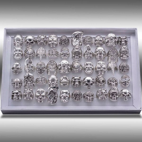 shipping mixed 20pcs quality gothic punk assorted wholesale lots skull style bikers men's vintage tibetan rings, Silver
shipping mixed 20pcs quality gothic punk assorted wholesale lots skull style bikers men's vintage tibetan rings, Silver