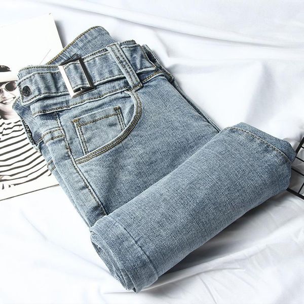 women's jeans woman spring and autumn women slim style in korean version high waist, Blue
women's jeans woman spring and autumn women slim style in korean version high waist, Blue