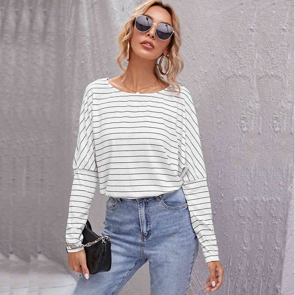 spring summer long sleeve plaid women pullovers t shirt fashion styled o-neck outwear spring 210524, White
spring summer long sleeve plaid women pullovers t shirt fashion styled o-neck outwear spring 210524, White