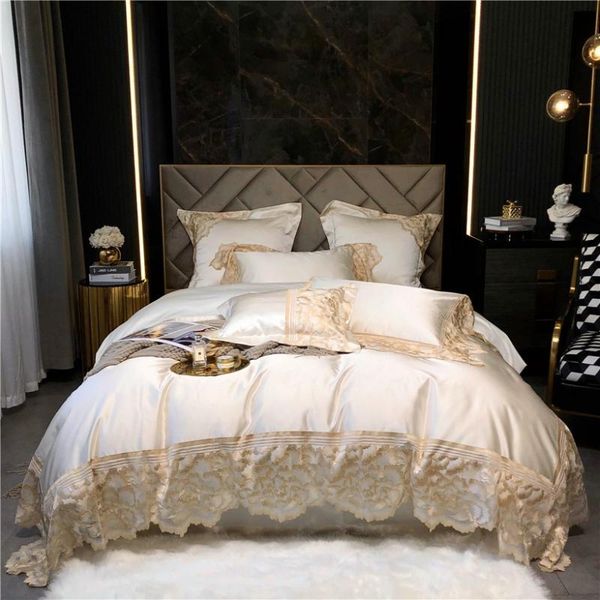 bedding sets chic flowers wide lace satin+egyptian cotton duvet cover ultra soft silky 4/7pcs beige pink comforter bed sheet pillowcase
bedding sets chic flowers wide lace satin+egyptian cotton duvet cover ultra soft silky 4/7pcs beige pink comforter bed sheet pillowcase