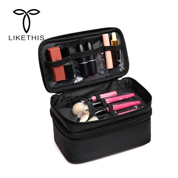 double layer women cosmetic bags waterproof fashion lady tote make up tools organizer pouch wash toiletry travel case box & cases
double layer women cosmetic bags waterproof fashion lady tote make up tools organizer pouch wash toiletry travel case box & cases