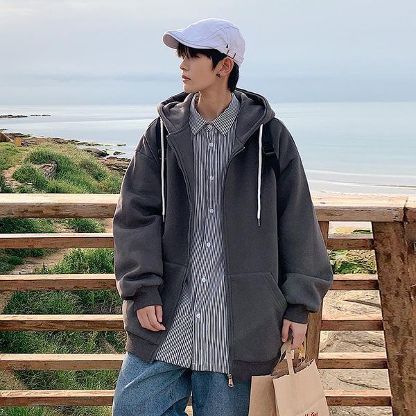 men's jackets 2021 autumn hooded coats solid loose jogging clothing fashion oversize streetwear colors zipper windbreakers white, Black;brown
men's jackets 2021 autumn hooded coats solid loose jogging clothing fashion oversize streetwear colors zipper windbreakers white, Black;brown