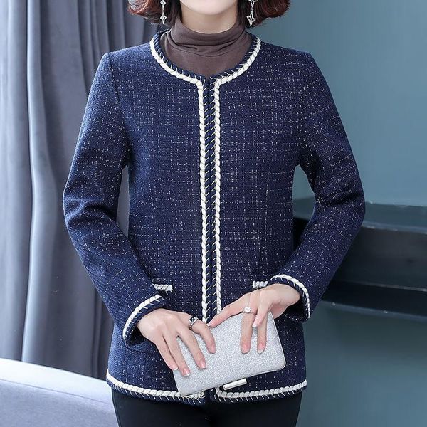 women's jackets women 2021 spring autumn fashion middle-aged slim coats female large size short ladies o-neck pockets overcoats w242, Black;brown
women's jackets women 2021 spring autumn fashion middle-aged slim coats female large size short ladies o-neck pockets overcoats w242, Black;brown