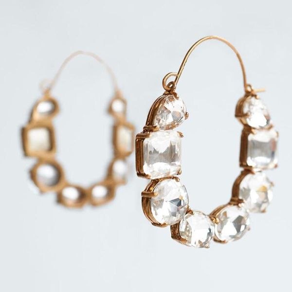 earrings fashion simple big rhinestone drop for women trendy gold metal dangle earring party jewelry gift & chandelier, Silver
earrings fashion simple big rhinestone drop for women trendy gold metal dangle earring party jewelry gift & chandelier, Silver