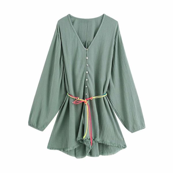 summer women jumpsuit green solid sashes v-neck full sleeve female fashion clothes 210517, Black;white
summer women jumpsuit green solid sashes v-neck full sleeve female fashion clothes 210517, Black;white