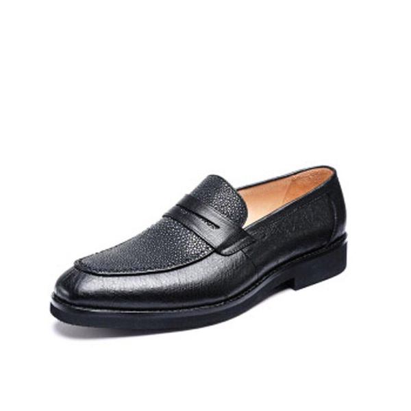 import pearl fish skin ostrich leather patchwork male fashion leisure dress shoes men formal, Black
import pearl fish skin ostrich leather patchwork male fashion leisure dress shoes men formal, Black