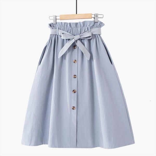 high waist midi solid pockets womens skirt a line casual bottoms trendy female with sashes for women, Black
high waist midi solid pockets womens skirt a line casual bottoms trendy female with sashes for women, Black