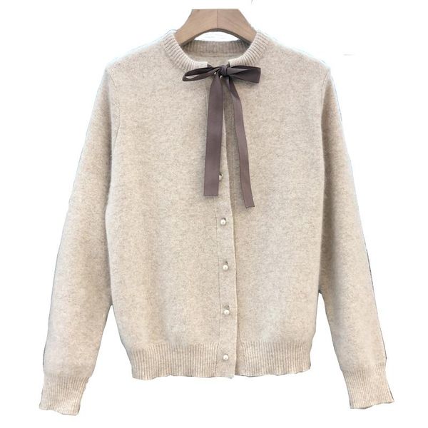 women's knits & tees o neck knitter cardigan jacket ribbon drawstring solid sweater coat chic button female knitwear winter, White
women's knits & tees o neck knitter cardigan jacket ribbon drawstring solid sweater coat chic button female knitwear winter, White