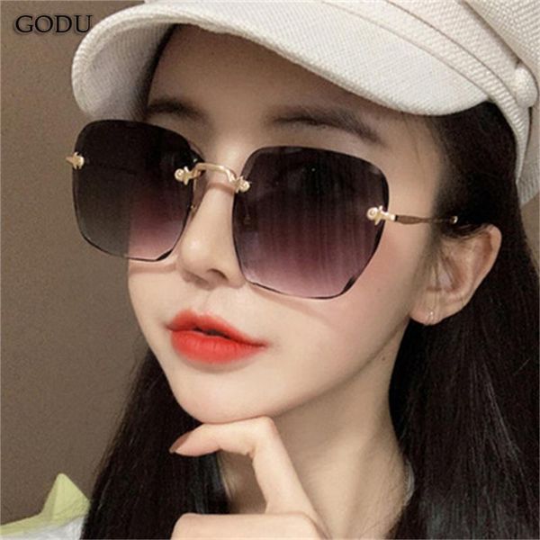sunglasses women sunglasses2021 fashionsummer eyewear rimless uv400 brand designer gradient female sun glasses shades oculos, White;black
sunglasses women sunglasses2021 fashionsummer eyewear rimless uv400 brand designer gradient female sun glasses shades oculos, White;black