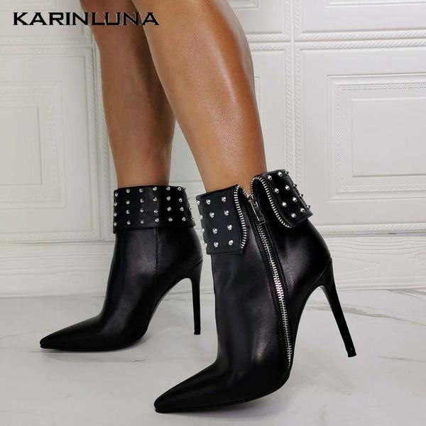 boots karin sxey high heels fashion quality big size 43 solid thin pointed toe zip ankle party, Black
boots karin sxey high heels fashion quality big size 43 solid thin pointed toe zip ankle party, Black