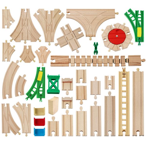 New All Kinds Wooden Track Parts Beech Wooden Railway Train Track Toy Accessories Fit Biro All Brands Wood Tracks Toys for Kids
New All Kinds Wooden Track Parts Beech Wooden Railway Train Track Toy Accessories Fit Biro All Brands Wood Tracks Toys for Kids