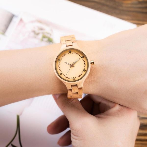 wristwatches watch women creative gifts natural wooden wristwatch gems imitate quartz watches wood relogio feminino, Slivery;brown
wristwatches watch women creative gifts natural wooden wristwatch gems imitate quartz watches wood relogio feminino, Slivery;brown