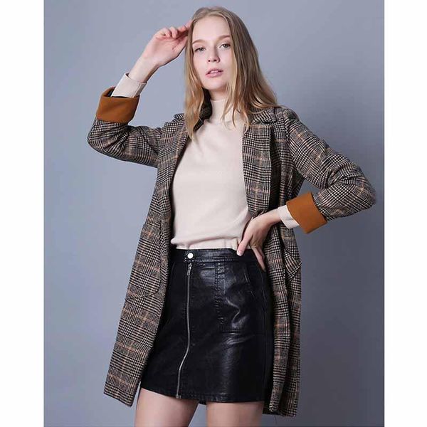 women's trench coats cyjr 2021 fall winter women oversized coat long checked casual fashion chic jackets windbreaker outfits, Tan;black
women's trench coats cyjr 2021 fall winter women oversized coat long checked casual fashion chic jackets windbreaker outfits, Tan;black