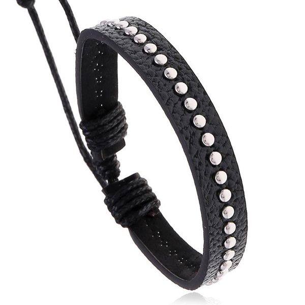 tennis simple black braided rope leather bracelet punk trendy jewelry men and women bracelets bangles hand accessories wristbands gifts, Golden;silver
tennis simple black braided rope leather bracelet punk trendy jewelry men and women bracelets bangles hand accessories wristbands gifts, Golden;silver