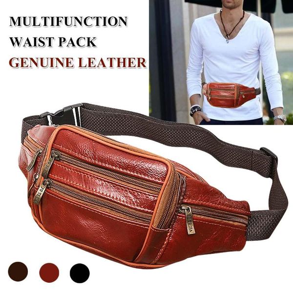 genuine leather waist packs for fashion men organizer travel pack necessity belt mobile phone bag 2 color bags 
genuine leather waist packs for fashion men organizer travel pack necessity belt mobile phone bag 2 color bags