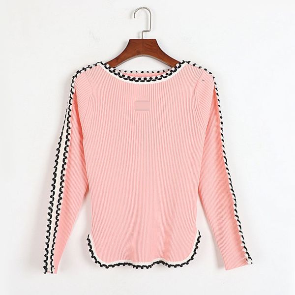 1110 2022 runway autumn brand same style sweater long sleeve kint crew neck pullover black white fashion clothes womens dl, White;black
1110 2022 runway autumn brand same style sweater long sleeve kint crew neck pullover black white fashion clothes womens dl, White;black