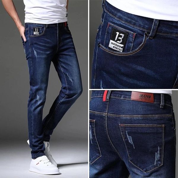 men's jeans 2021 fashion pants stretch dark blue skinny for men casual slim fit denim korean style male trousers
men's jeans 2021 fashion pants stretch dark blue skinny for men casual slim fit denim korean style male trousers