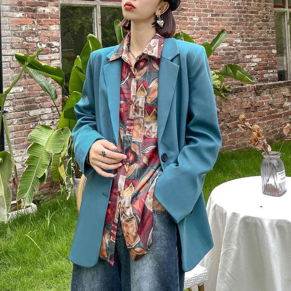 women's suits & blazers superaen solid suit jacket 2021 autumn loose thin fashion full office lady casual women, White;black
women's suits & blazers superaen solid suit jacket 2021 autumn loose thin fashion full office lady casual women, White;black