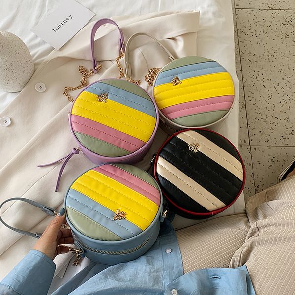 ins girls rainbow circular purse children metal tree chain messenger bag kids one-shoulder bags designer mini wallet 758 v2, White
ins girls rainbow circular purse children metal tree chain messenger bag kids one-shoulder bags designer mini wallet 758 v2, White