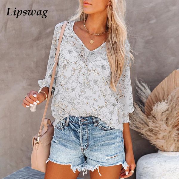 women's blouses & shirts women fashion elegant lantern sleeve shirt autumn casual v-neck printed blouse pullover office lady loose blu, White
women's blouses & shirts women fashion elegant lantern sleeve shirt autumn casual v-neck printed blouse pullover office lady loose blu, White