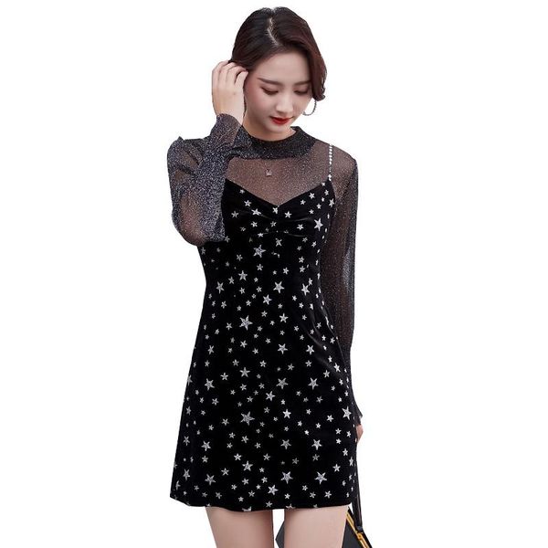 casual dresses long sleeve lace dress 2021 slim fit autumn flower print see through party round neck elegant club 10c3, Black;gray
casual dresses long sleeve lace dress 2021 slim fit autumn flower print see through party round neck elegant club 10c3, Black;gray