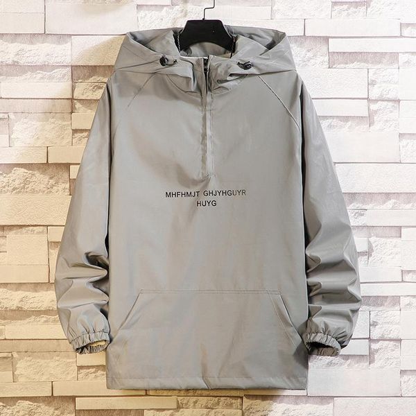 men's jackets men streetwear hip hop bomber jacket 2021 man harajuku reflective hooded pockets windbreaker korean fashions coats, Black;brown
men's jackets men streetwear hip hop bomber jacket 2021 man harajuku reflective hooded pockets windbreaker korean fashions coats, Black;brown
