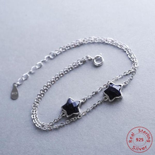 link, chain double layer 925 sterling silver bracelet for girl trendy lovely black star charm thin birthday gift women
link, chain double layer 925 sterling silver bracelet for girl trendy lovely black star charm thin birthday gift women