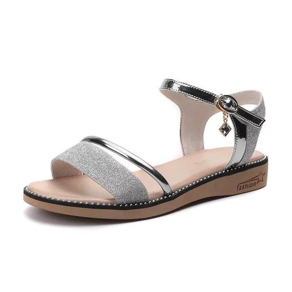 sandals women's summer 2021 flat wild korean simple thick-soled slope roman female, Black
sandals women's summer 2021 flat wild korean simple thick-soled slope roman female, Black
