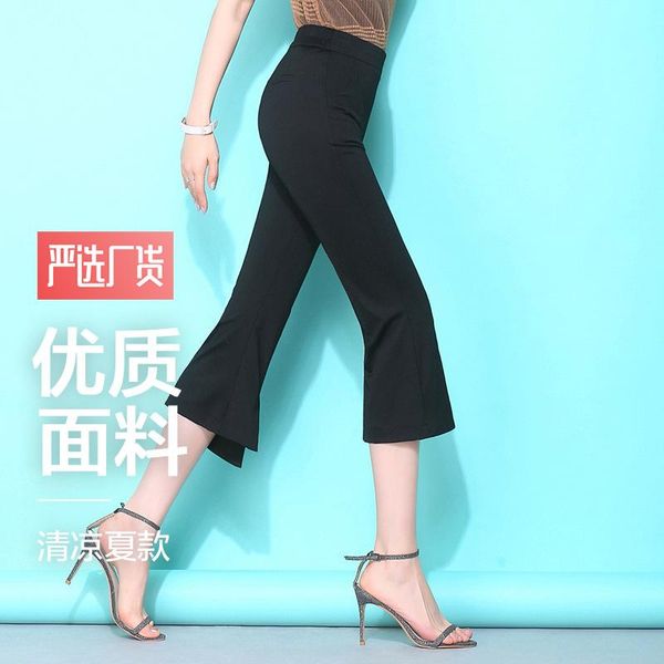 women's pants & capris elasticity casual ol black flare woman summer mama trouser solid, Black;white
women's pants & capris elasticity casual ol black flare woman summer mama trouser solid, Black;white