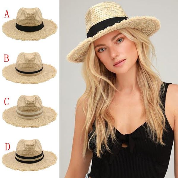 wide brim hats men women soft straw panama summer bowtie band fedora sunhats trilby caps outdoor beach travel size us 71/4 uk, Blue;gray
wide brim hats men women soft straw panama summer bowtie band fedora sunhats trilby caps outdoor beach travel size us 71/4 uk, Blue;gray