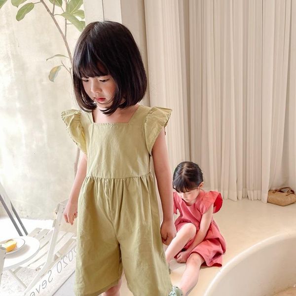 children clothes baby girl overalls summer 2021 gilrs jumpsuit flying sleeve solid color 1-7t kids sweet outfit jumpsuits, Blue
children clothes baby girl overalls summer 2021 gilrs jumpsuit flying sleeve solid color 1-7t kids sweet outfit jumpsuits, Blue
