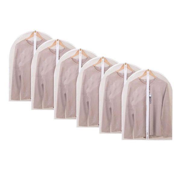 pcs full zipper translucent clothes cover protector dustproof hanging clothing storage bag waterproof breathable boxes & bins
pcs full zipper translucent clothes cover protector dustproof hanging clothing storage bag waterproof breathable boxes & bins