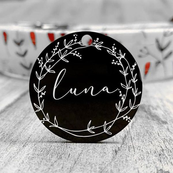 dog tag,id card stainless steel girl tag design floral style id tags for dogs personalized outdoor name custom engraved pet
dog tag,id card stainless steel girl tag design floral style id tags for dogs personalized outdoor name custom engraved pet