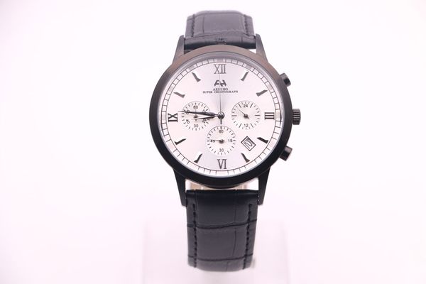 men's quartz watch aehibo three eyes multifunction chronograph calendar white dial stainless steel black case belt clasp fashion casual, Slivery;brown
men's quartz watch aehibo three eyes multifunction chronograph calendar white dial stainless steel black case belt clasp fashion casual, Slivery;brown