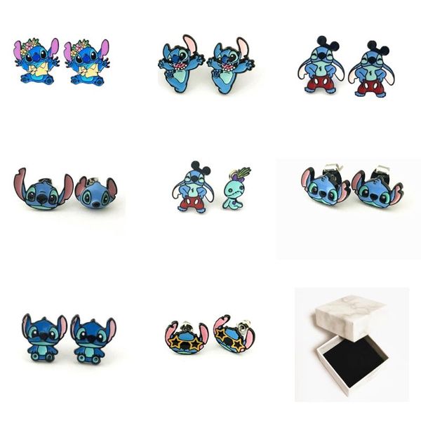 stitch stud earrings metal cartoon anime troublemaker ear studs cute girl jewelry+gift box, Golden;silver
stitch stud earrings metal cartoon anime troublemaker ear studs cute girl jewelry+gift box, Golden;silver