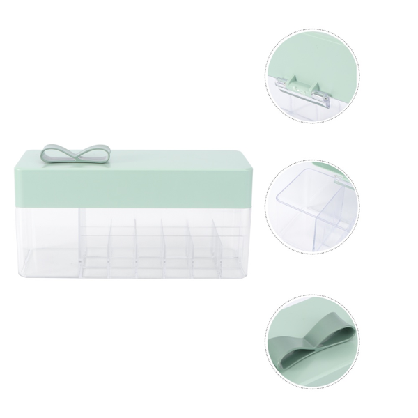 1pc lipstick box with lid dust-proof dividers storage holder container lipgloss organizer for cosmetics boxes & bins
1pc lipstick box with lid dust-proof dividers storage holder container lipgloss organizer for cosmetics boxes & bins