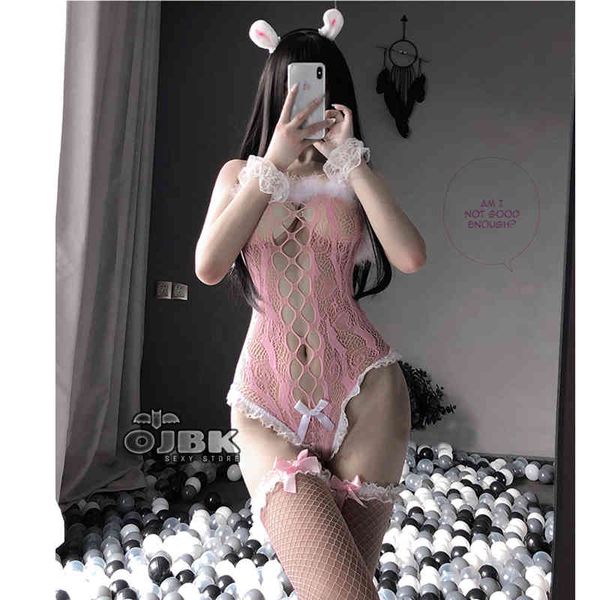 ojbk anime cosplay costumes black pink lace bunny cosplay bustier fishnet bodysuit with stocking see through jumpsuit new 2021, Black;white
ojbk anime cosplay costumes black pink lace bunny cosplay bustier fishnet bodysuit with stocking see through jumpsuit new 2021, Black;white