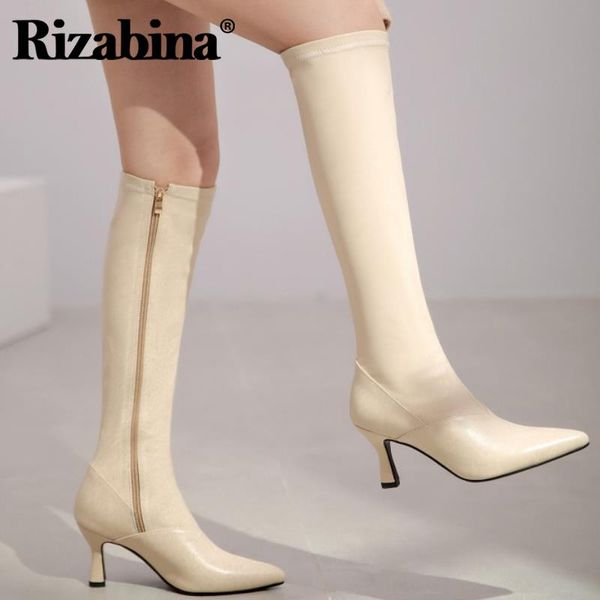 boots rizabina women knee fashion zipper high heel winter shoes woman pointed toe long boot lady party footwear size 33-40, Black
boots rizabina women knee fashion zipper high heel winter shoes woman pointed toe long boot lady party footwear size 33-40, Black