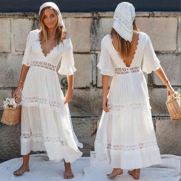 casual dresses spring summer dress women white patchwork lace v-neck ruffle sleeve long boho beach vestidos j7ku, Black;gray
casual dresses spring summer dress women white patchwork lace v-neck ruffle sleeve long boho beach vestidos j7ku, Black;gray